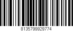 Código de barras (EAN, GTIN, SKU, ISBN): '8135799929774'