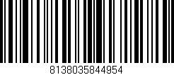 Código de barras (EAN, GTIN, SKU, ISBN): '8138035844954'