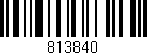 Código de barras (EAN, GTIN, SKU, ISBN): '813840'