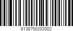 Código de barras (EAN, GTIN, SKU, ISBN): '8138750203302'