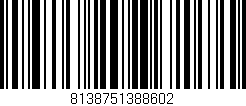 Código de barras (EAN, GTIN, SKU, ISBN): '8138751388602'