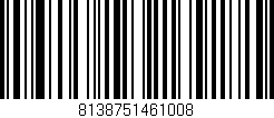 Código de barras (EAN, GTIN, SKU, ISBN): '8138751461008'