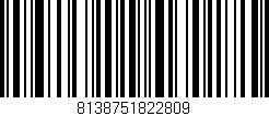 Código de barras (EAN, GTIN, SKU, ISBN): '8138751822809'