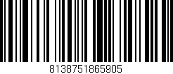 Código de barras (EAN, GTIN, SKU, ISBN): '8138751865905'