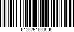 Código de barras (EAN, GTIN, SKU, ISBN): '8138751883909'