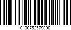 Código de barras (EAN, GTIN, SKU, ISBN): '8138752679808'