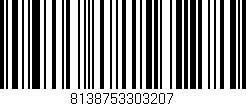Código de barras (EAN, GTIN, SKU, ISBN): '8138753303207'
