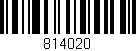 Código de barras (EAN, GTIN, SKU, ISBN): '814020'