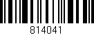 Código de barras (EAN, GTIN, SKU, ISBN): '814041'