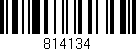 Código de barras (EAN, GTIN, SKU, ISBN): '814134'