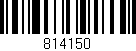 Código de barras (EAN, GTIN, SKU, ISBN): '814150'