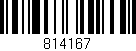 Código de barras (EAN, GTIN, SKU, ISBN): '814167'