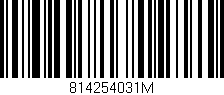Código de barras (EAN, GTIN, SKU, ISBN): '814254031M'