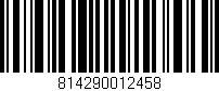 Código de barras (EAN, GTIN, SKU, ISBN): '814290012458'