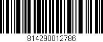 Código de barras (EAN, GTIN, SKU, ISBN): '814290012786'