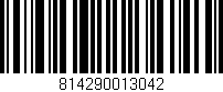 Código de barras (EAN, GTIN, SKU, ISBN): '814290013042'