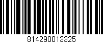 Código de barras (EAN, GTIN, SKU, ISBN): '814290013325'