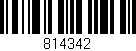 Código de barras (EAN, GTIN, SKU, ISBN): '814342'