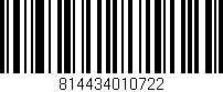 Código de barras (EAN, GTIN, SKU, ISBN): '814434010722'