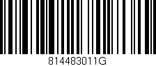 Código de barras (EAN, GTIN, SKU, ISBN): '814483011G'