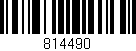 Código de barras (EAN, GTIN, SKU, ISBN): '814490'