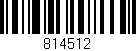 Código de barras (EAN, GTIN, SKU, ISBN): '814512'