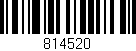 Código de barras (EAN, GTIN, SKU, ISBN): '814520'