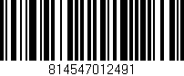 Código de barras (EAN, GTIN, SKU, ISBN): '814547012491'