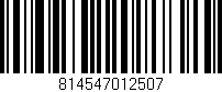 Código de barras (EAN, GTIN, SKU, ISBN): '814547012507'