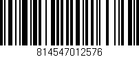 Código de barras (EAN, GTIN, SKU, ISBN): '814547012576'