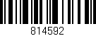 Código de barras (EAN, GTIN, SKU, ISBN): '814592'