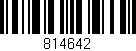 Código de barras (EAN, GTIN, SKU, ISBN): '814642'