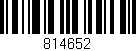 Código de barras (EAN, GTIN, SKU, ISBN): '814652'