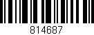 Código de barras (EAN, GTIN, SKU, ISBN): '814687'