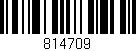 Código de barras (EAN, GTIN, SKU, ISBN): '814709'