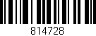 Código de barras (EAN, GTIN, SKU, ISBN): '814728'