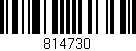 Código de barras (EAN, GTIN, SKU, ISBN): '814730'