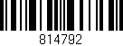 Código de barras (EAN, GTIN, SKU, ISBN): '814792'