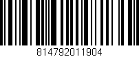 Código de barras (EAN, GTIN, SKU, ISBN): '814792011904'