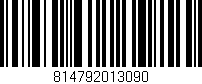 Código de barras (EAN, GTIN, SKU, ISBN): '814792013090'