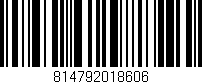 Código de barras (EAN, GTIN, SKU, ISBN): '814792018606'