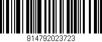 Código de barras (EAN, GTIN, SKU, ISBN): '814792023723'