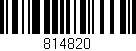 Código de barras (EAN, GTIN, SKU, ISBN): '814820'
