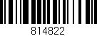 Código de barras (EAN, GTIN, SKU, ISBN): '814822'