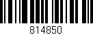 Código de barras (EAN, GTIN, SKU, ISBN): '814850'