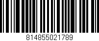Código de barras (EAN, GTIN, SKU, ISBN): '814855021789'