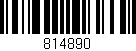 Código de barras (EAN, GTIN, SKU, ISBN): '814890'