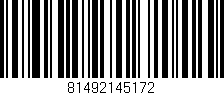 Código de barras (EAN, GTIN, SKU, ISBN): '81492145172'