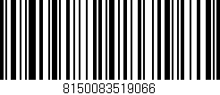 Código de barras (EAN, GTIN, SKU, ISBN): '8150083519066'