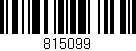 Código de barras (EAN, GTIN, SKU, ISBN): '815099'